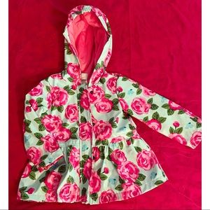 Floral Rain Coat toddler girl 24M